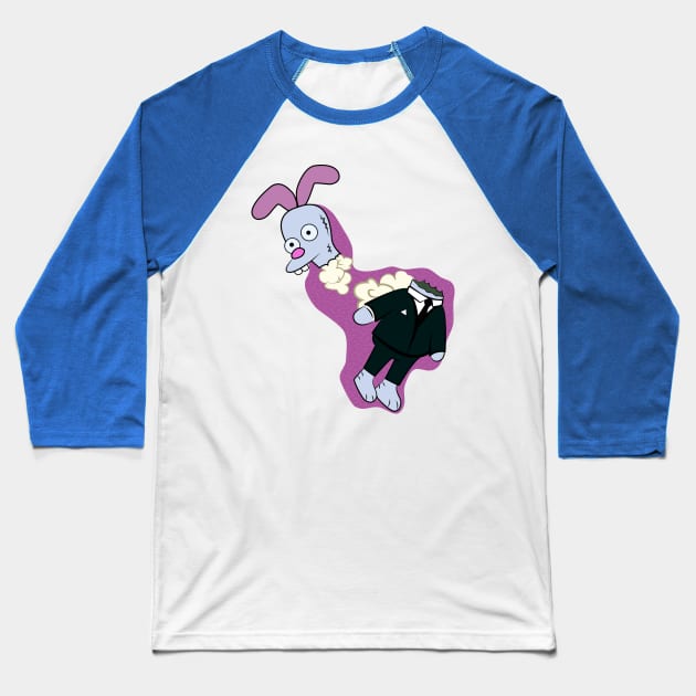 Rabbit Pepito Baseball T-Shirt by anghewolf